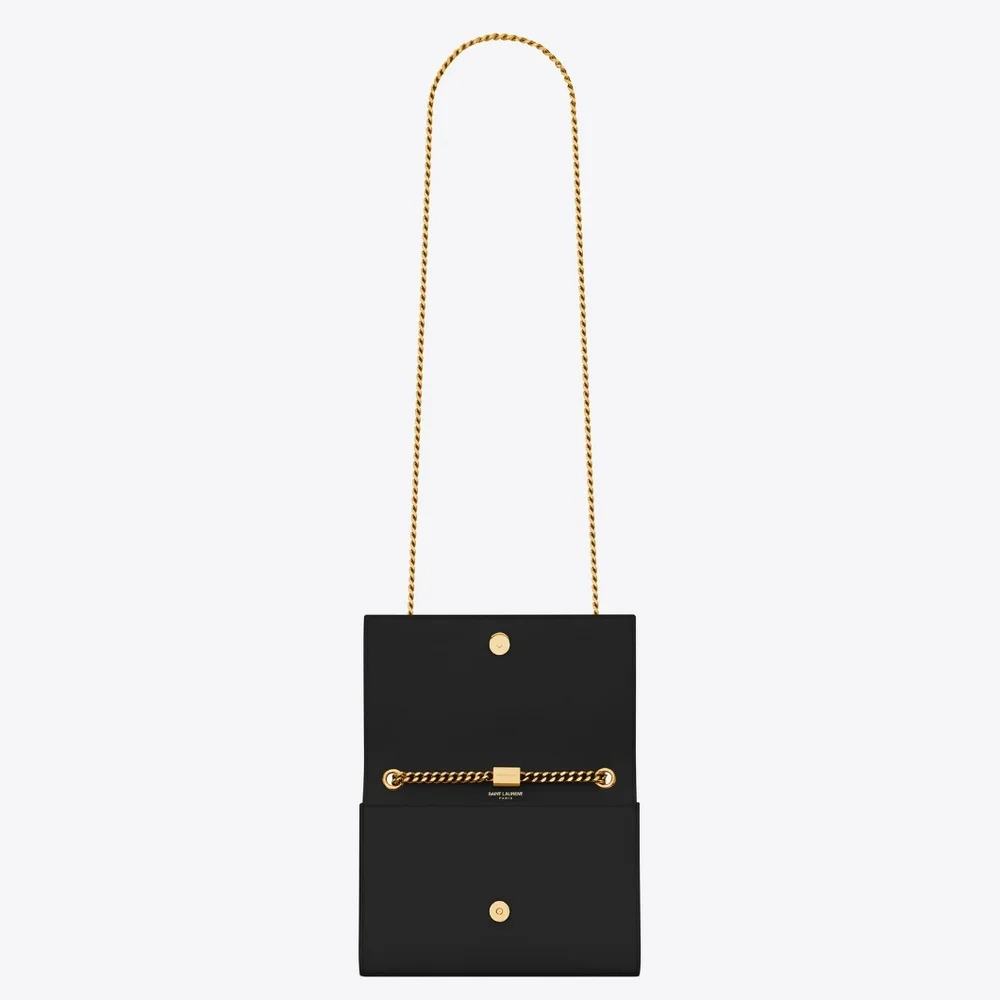 Like New! YSL Saint Laurent KATE CHAIN BAG IN GRAIN DE POUDRE LEATHER MSRP$2268 - Picture 6 of 16